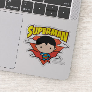 Pegatina Chibi Superman Polka Dot Shield y Name