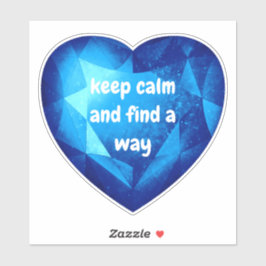 Pegatina Chic fresh blue Diamond quote affirmation 