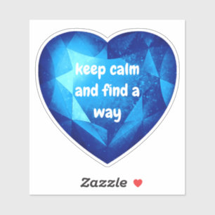 Pegatina Chic fresh blue Diamond quote affirmation 