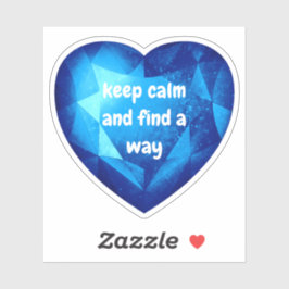 Pegatina Chic fresh blue Diamond quote affirmation 