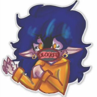 Pegatina Chica BLOQUEADO