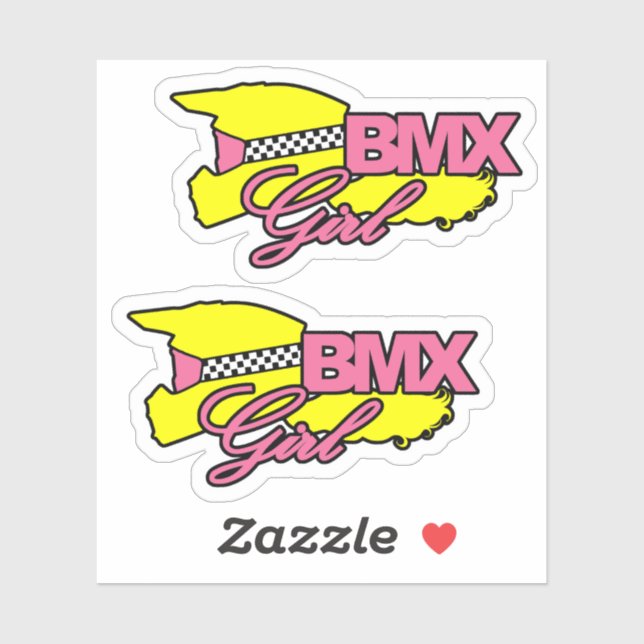 Pegatina Chica BMX (Hoja)