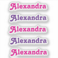 Chica Cute rosa brillante y nombre púrpura