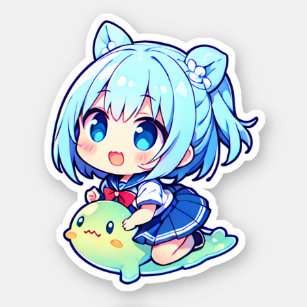 Pegatinas: Chibi Anime