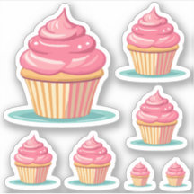 Chica de cumpleaños Cute Cupcakes Rosa