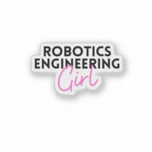 Pegatina Chica de Ingeniería Robótica