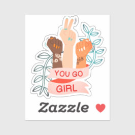 Pegatina Chica De Ir