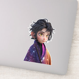 Pegatina Chica de Kawaii Anime | Estética de galax