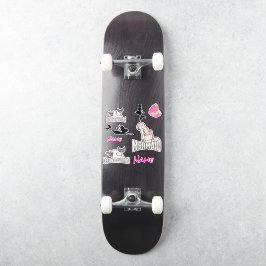 Pegatina Chica de la Sirena de Cumpleaños