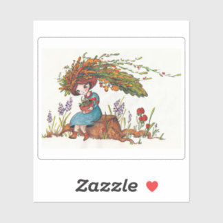 Pegatina chica de otoño