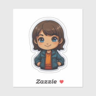 Pegatina Chica de Personalizado hábil - Perfecto p