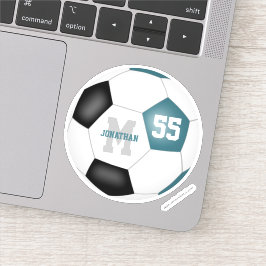 Pegatina chica de selección negra verde azulada