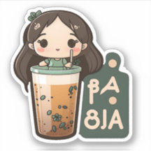 Chica de té de Boba