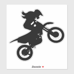 Pegatina Chica Dirt Bike