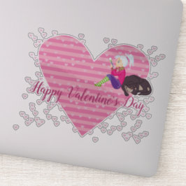 Pegatina Chica enamorada 