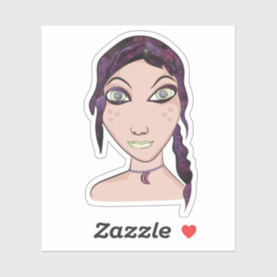 Pegatina Chica Galaxy