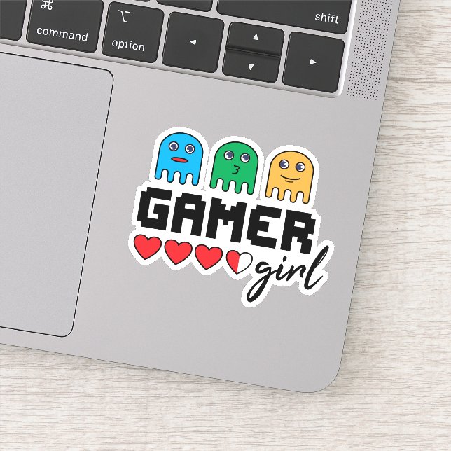Pegatina Chica Gamer (Detalle)
