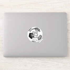 Pegatina chica masculino de color gris negro