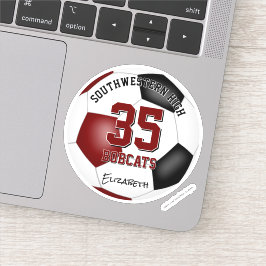 Pegatina chica masculino de maroon black team