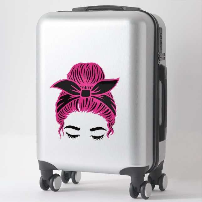 Pegatina Chica MESSY BUN [MBG6] (Maleta)