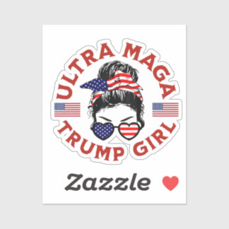 Pegatina Chica Trump Ultra Maga