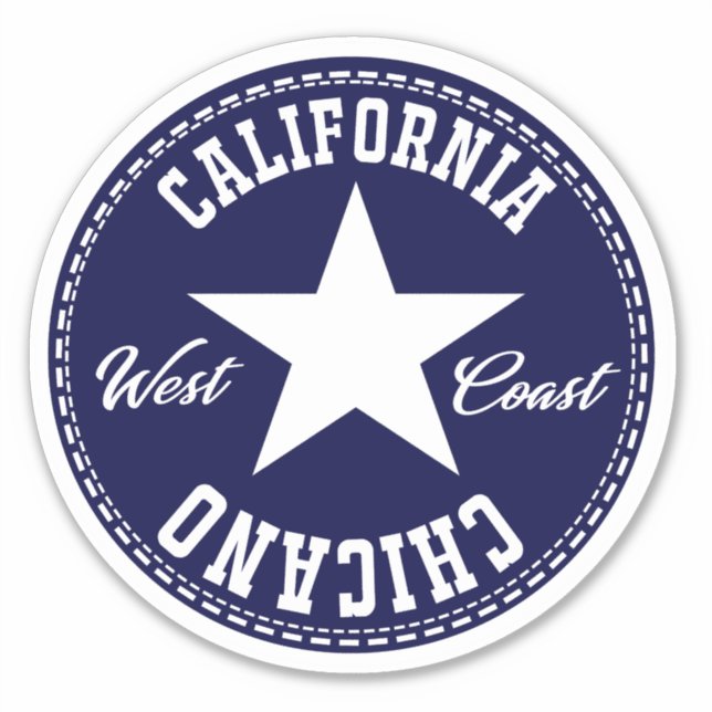Pegatina Chicano Decal de toda California (Anverso)