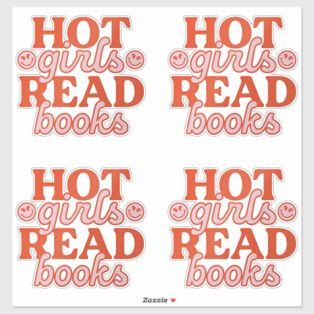 Pegatina Chicas Calientes Leen Libros (Hoja)