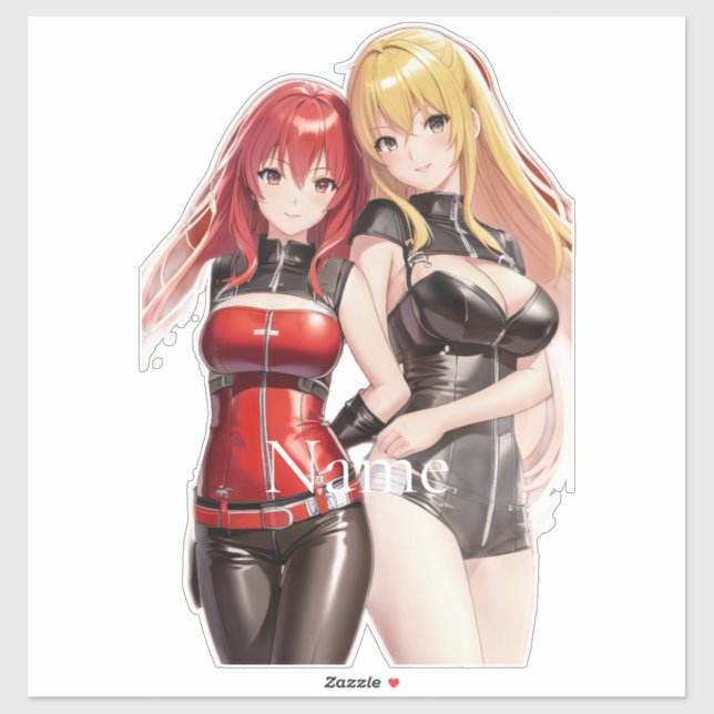 Pegatina Chicas Cuadros Anime Thunder_Cove (Hoja)