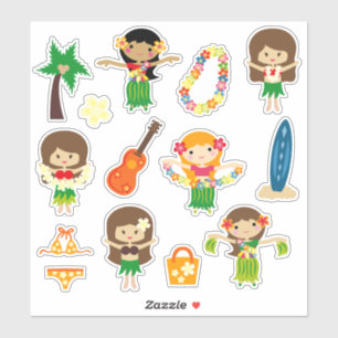 Pegatina Chicas de Kids Hula
