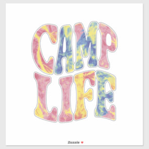 Pegatina Chicas de verano de camping vida de campamento Tie