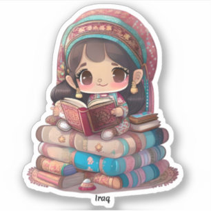 Pegatina Chicas de World Reading - Iraq
