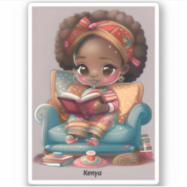 Pegatina Chicas de World Reading - Kenia