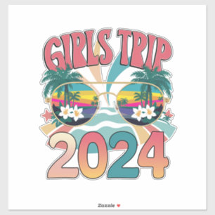 Pegatina Chicas geniales viaje 2024 fin de semana verano pl
