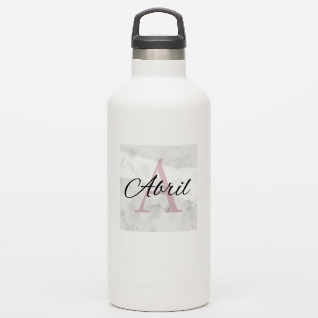 Pegatina Chicas íntimos de Abril Marble Personalizados (Botella de agua)