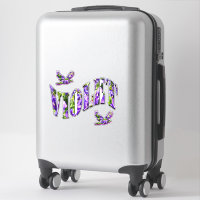 Chicas morados florales llaman Violet,