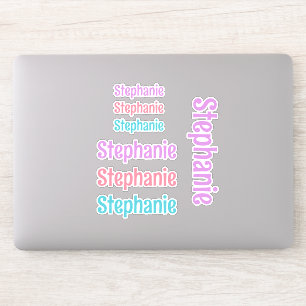Pegatina Chicas Nombre personalizado Vinyl Decretos Niños p