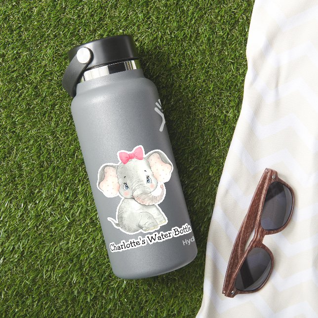 Pegatina Chicas personalizados educados Nombre Botella de a (HydroFlask Insitu)