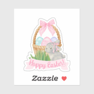 Pegatina Chicas Watercolor Easter Basket