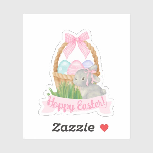Pegatina Chicas Watercolor Easter Basket (Hoja)