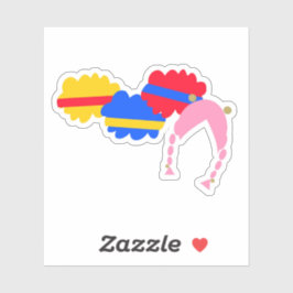 Pegatina Chicky, Cha-Cha, Boom-Boom, Lya-Lya