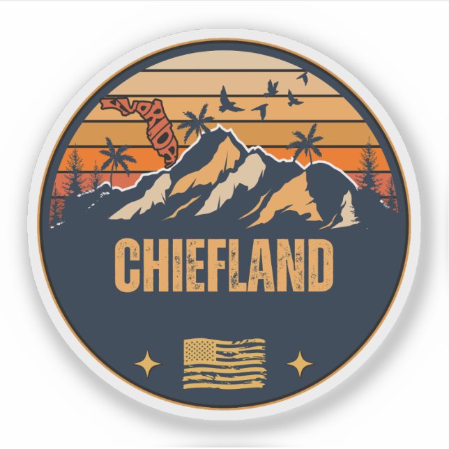 Pegatina Chiefland, Florida  (Anverso)