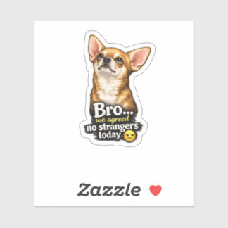 Pegatina Chihuahua Divertido Hermano Nosotros Acordamos Nin