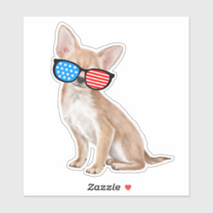 Pegatina Chihuahua patriótica