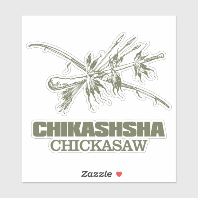 Pegatina Chikashsha (Chickasaw) (Hoja)