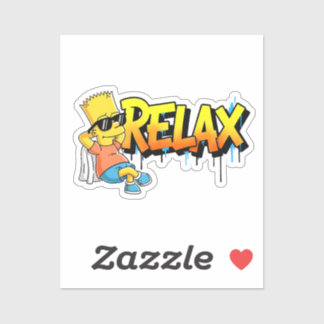 Pegatina Chill Bart Relax Graffiti Urban Style Graphic Tee