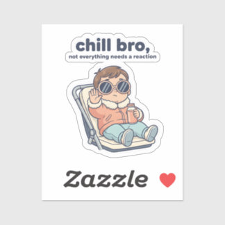 Pegatina Chill Sis Funny Baby Sticker – Low Battery Mode