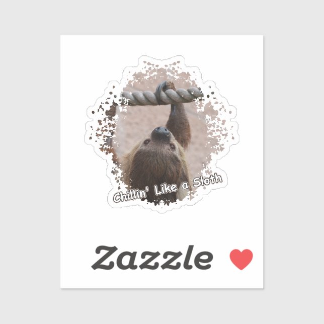 Pegatina Chillin' como una eslovaca (Hoja)