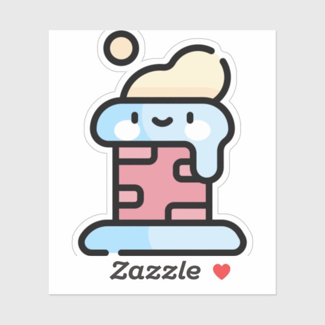 Pegatina chimenea (Hoja)