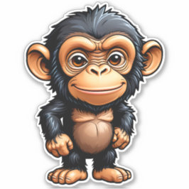 Pegatina Chimpancé