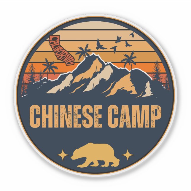 Pegatina Chinese Camp, California (Anverso)
